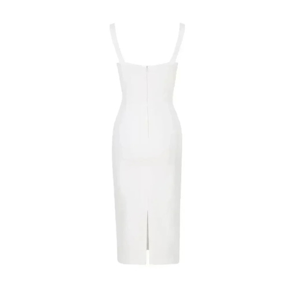 NEW- NWT! Gigii's Tessa Crep Dress - White as XS - Picture 6 of 12